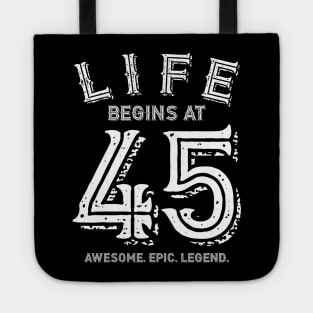 Life Begins at 45 Tote