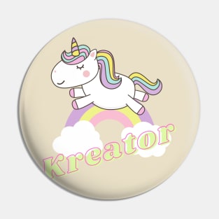 kreator ll unicorn Pin