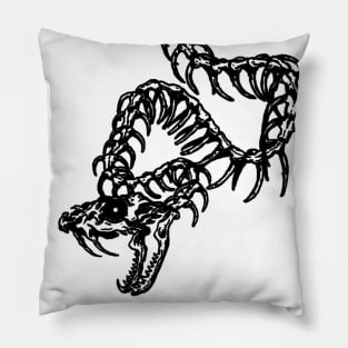 Snake Skeleton Pillow