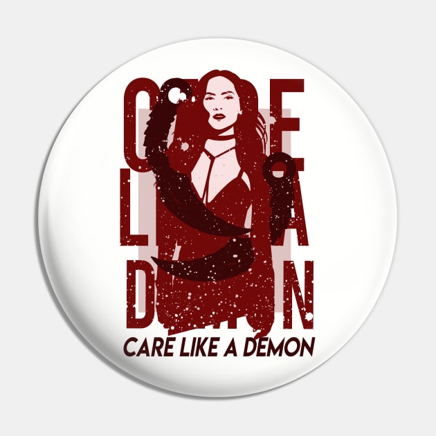 Care like a demon . Maze Pin by Ddalyrincon