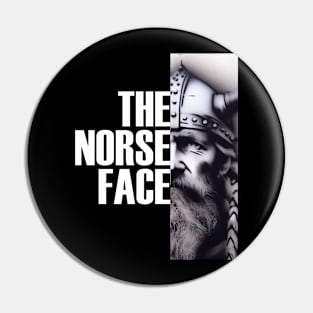 The Norse Face 4 - Viking Warrior Face T-Shirt Pin