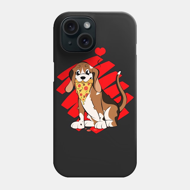 Pizza Puppy Love! Phone Case by Sonic408