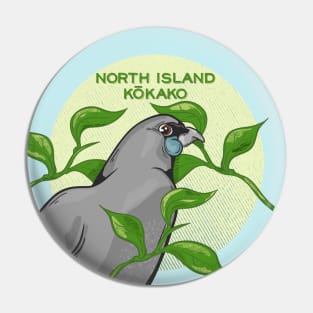 North Island Kokako Pin