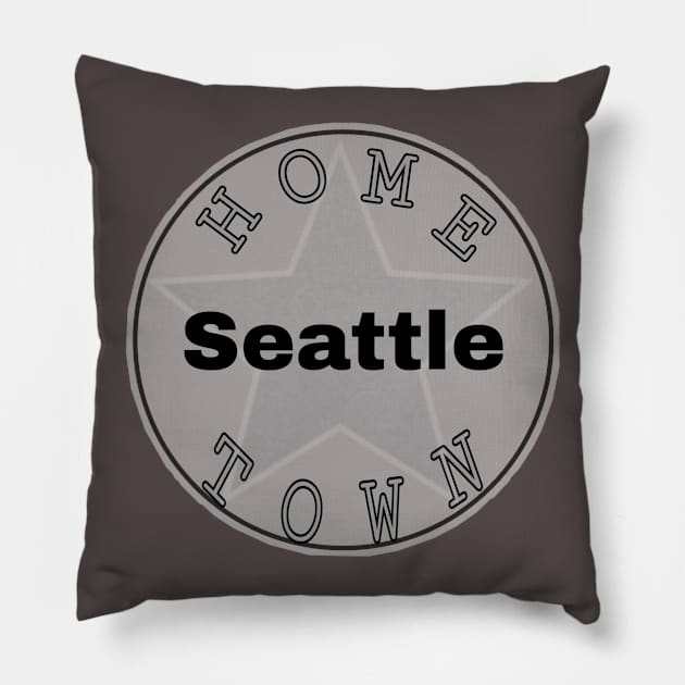 Hometown Seattle Pillow by Hometown