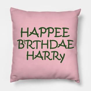 happy birthday harry happee birthdae Pillow