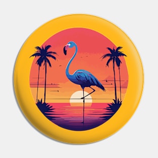 Beach T-Shirt Vector Illustration Pin