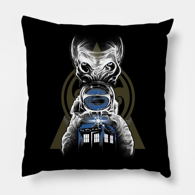 Impossible Astronaut Pillow by vincentcarrozza