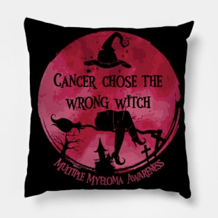 Witch Burgundy Multiple Myeloma Cancer Pillow