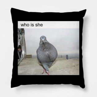 Who is she? Pigeon Pillow