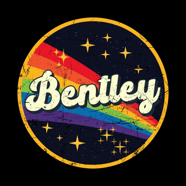 Bentley // Rainbow In Space Vintage Grunge-Style by LMW Art