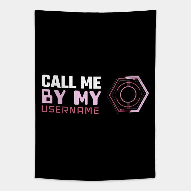 Futuristic! Gamer girl, online username Tapestry by Johan13