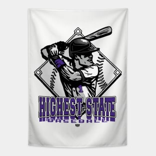 Highest State Baseball Forever Diamond Tapestry