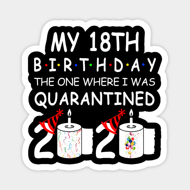 My 18th Birthday The One Where I Was Quarantined 2020 Magnet by Rinte