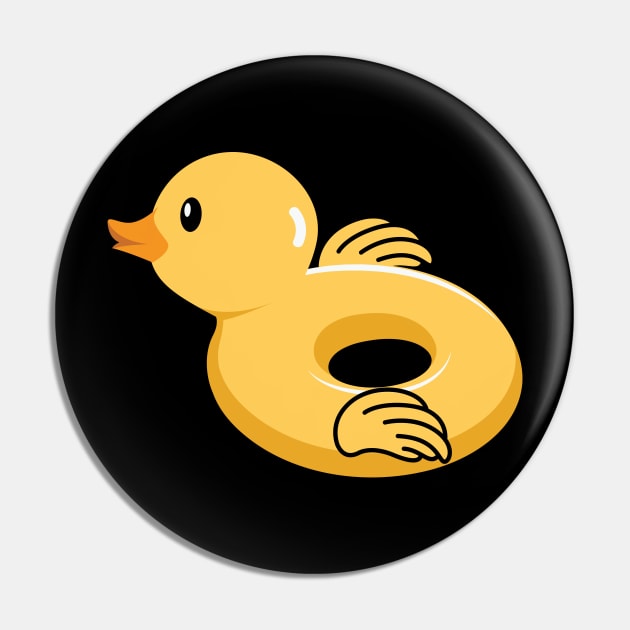 Summer Kawaii Duck Swim Float Pin by Skinite