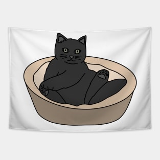 Black Cat Tapestry