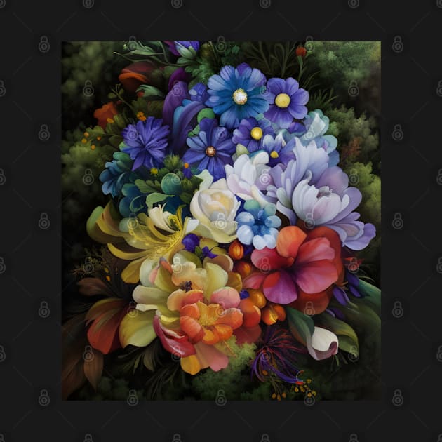 colourful bouquet of flowers by omfardo