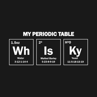 Whisky Periodic Table (Dark Color Shirts) T-Shirt