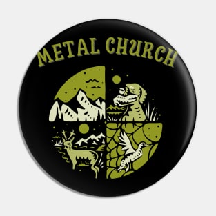 METAL CHURCH BAND Pin