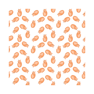 Ginger Cat Pattern T-Shirt