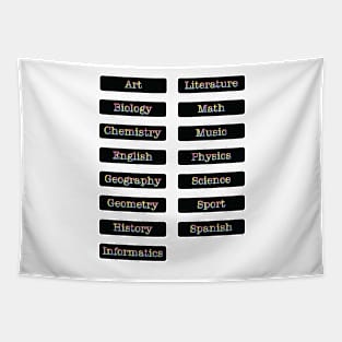 Subject Labels Tapestry