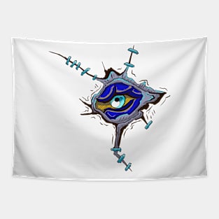 The Monster Eye - Japanese art style - vector illustration Tapestry