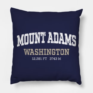 Mount Adams Washington White Vintage Arch Pillow