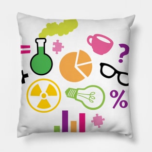 Crazy Neon Scientist Pillow