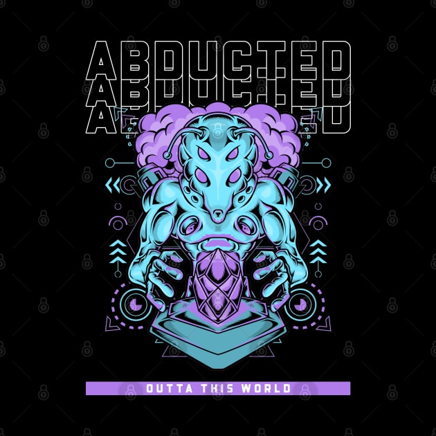 Adbucted Alien Design I Glitch Aliens UFO Day by az_Designs