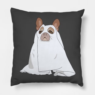 French Bulldog Ghost Pillow