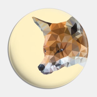 Low Poly Fox Pin