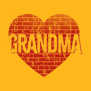 Wall of Moms Grandma Brick Heart T-Shirt