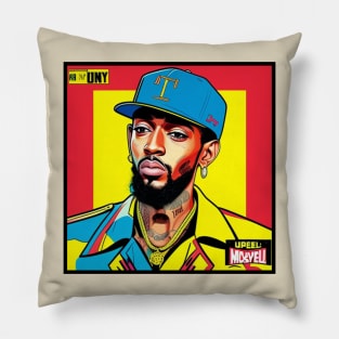 Pop Art Nipsey Vinyl Album Cover IV Pillow