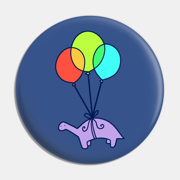 Balloon Dinosaur Pin by saradaboru