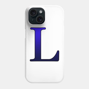 Blue Roman Numeral 50 L Phone Case