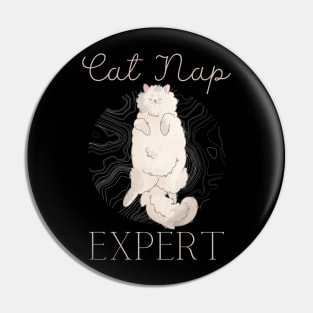 Cat Nap Expert - Persian cat Furbaby Pin