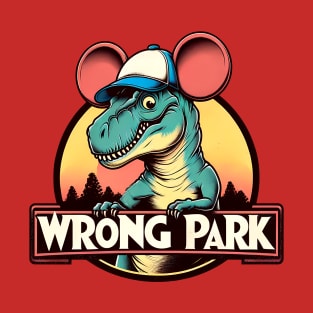Dino-Mouse Theme Park Mashup Long T-Shirt – Whimsical Prehistoric Fun Top T-Shirt