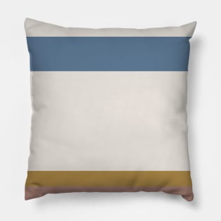 A sensational commixture of Light Grey, Dark Tan, Slate Blue and Pale Brown stripes. Pillow