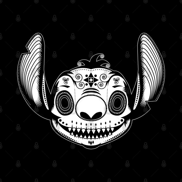Stitch Day Of The Dead Sugar Skull by RevLevel