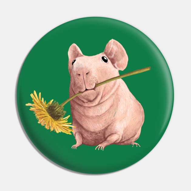 Naked Guinea Pig Pin by Sophie Corrigan