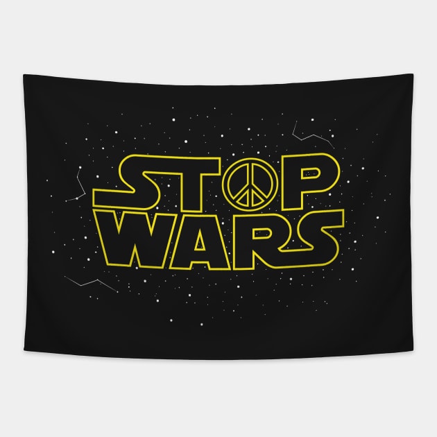 Stop Wars Tapestry by Yellowkoong