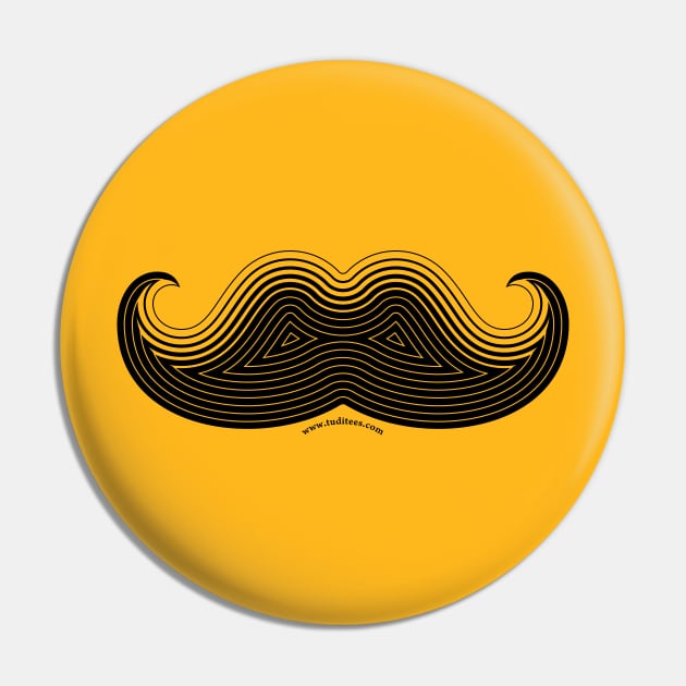 Moustache Pin by tuditees