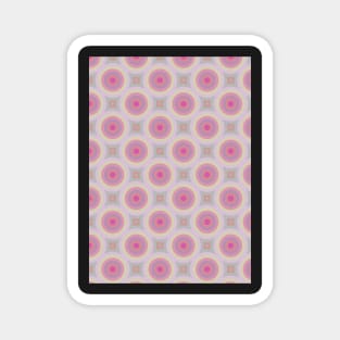 Pink Yellow and Purple Circles Magnet