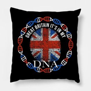 Great Britain Its In My DNA - Gift for BritIsh From Great Britain Pillow