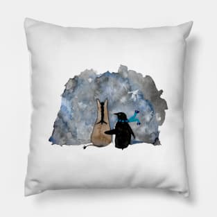 Friends Through The Fog Pillow