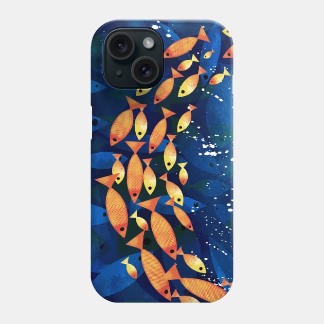 Goldfish Pond Phone Case by Scratch