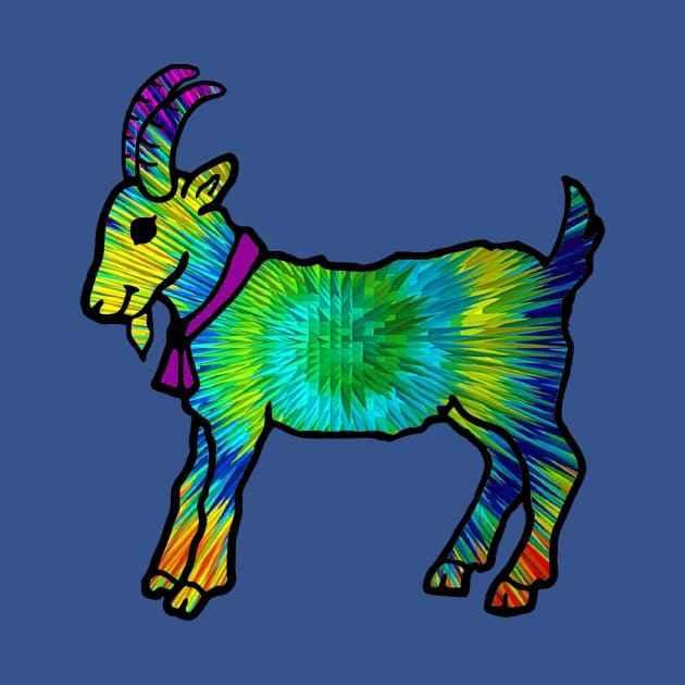 Psychedelic Goat by ARTWORKandBEYOND