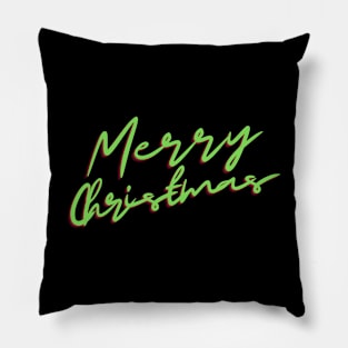 Merry Christmas Fun Neon Pillow