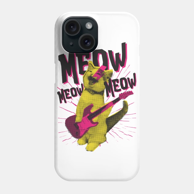 Metal Cat Phone Case by madeinchorley