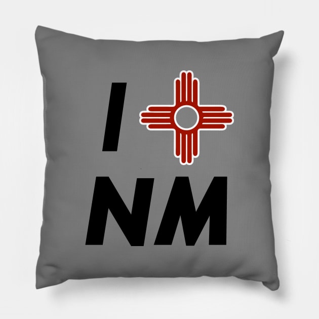 I Love New Mexico - I Heart New Mexico Pillow by DeadBeatElite