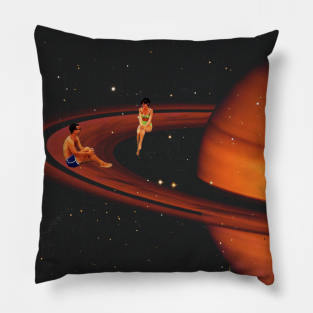 Saturn and Us Pillow